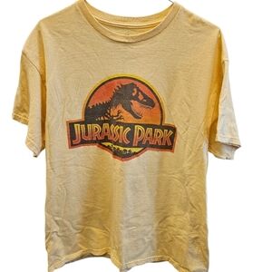 Junk Food Clothing Jurassic Park Cotton Yellow Short Sleeve Tshirt